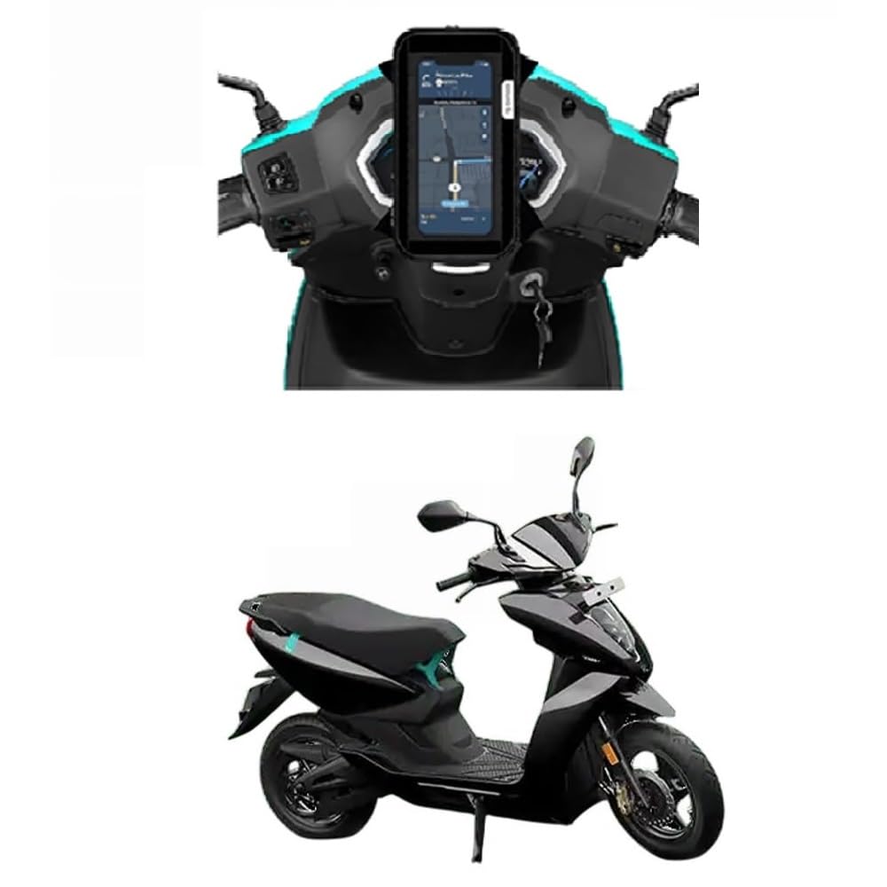 Mobile Holder for Scooter, Scooty & Motorcycle Compatible forAther 450S, Mirror Mount, 360° Rotation, Strong Anti-Slip Grip, Wide Adjustable Fit for All Smartphones (Black)-picture-30