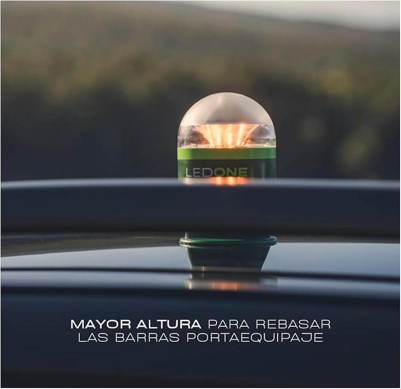 PF LED ONE V16 Vészjelző Lámpa - DGT Jóváhagyott, Geolokációs, Mobilkapcsolattal, Ingyenes Adatforgalommal 2038-ig, Elakadásjelző Háromszége