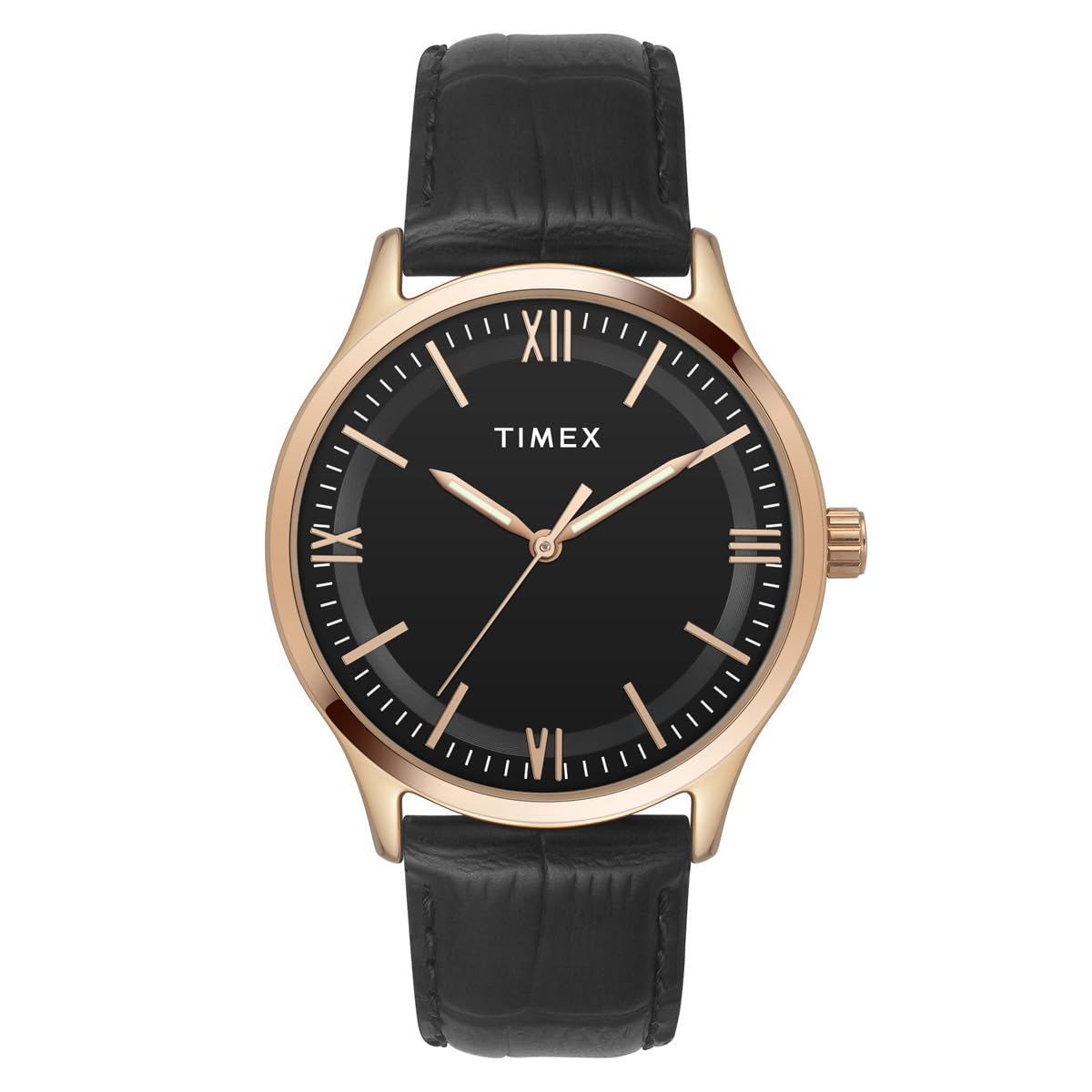 TIMEX Men Black Round Analog Brass Dial Watch- TW0TG6521 (B0CJYBBSJG) Amazon Price History, Amazon Price Tracker