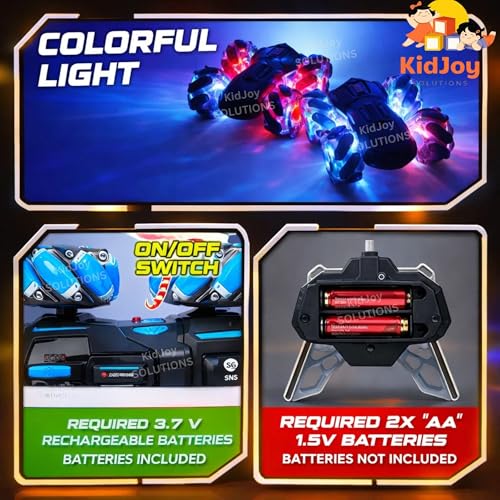 Image of RC Car 4 Wheel Drive Double Sided 4WD Smoke Stunt Drift Toy Car 360 Rotation Drift Toy for Kids of Age 14+ Racing Spray Rechargeable Battery Mist Effect