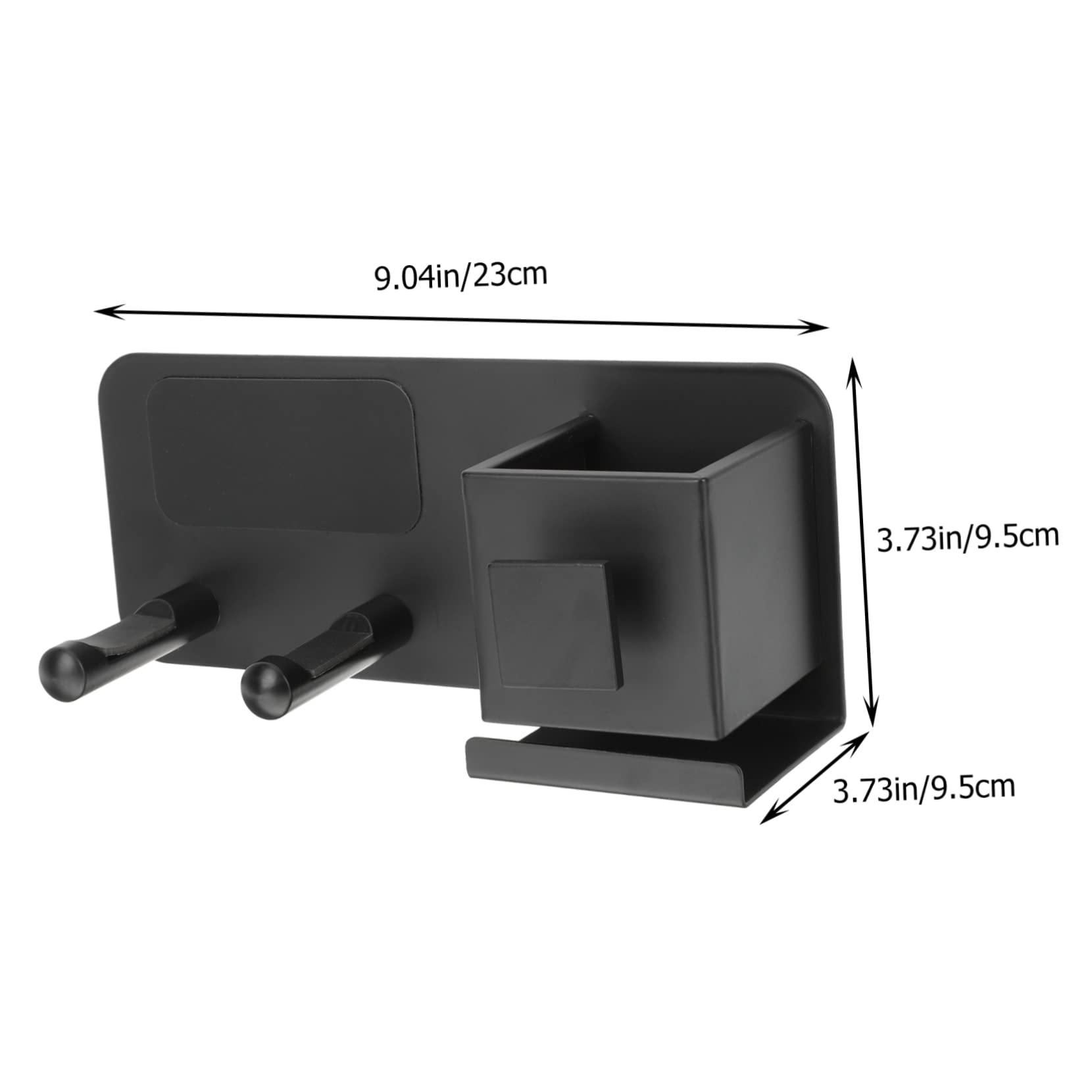 VICASKY Modern Design Hair Dryer Rack Wall Mount Hair Dryer Holder Adhesive for Salon and Bathroom