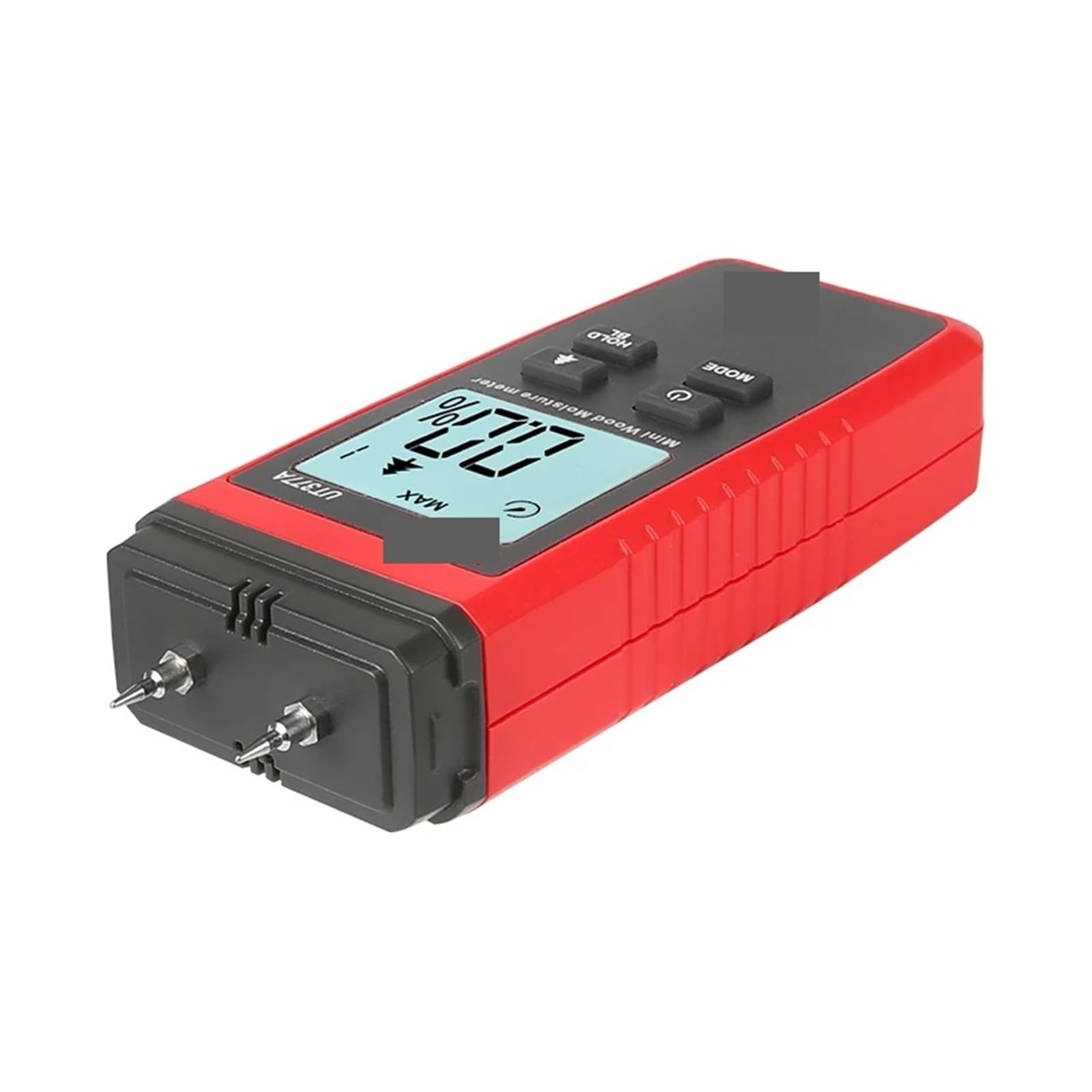 Tester wilgotności, UT377A cyfrowy miernik wilgotności drewna higrometr Tester wilgotności do sklejki papierowej materiały drewniane podświetlenie LCD,Higrometr