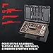 Allen Company Universal Gun Cleaning Kit & Tool Box - Rifle, Shotgun & Handgun Gun Cleaner Kit - 66-Piece - Gun Accessories for Men and Women - Cleaning Kit Gun Case - Black/Gray