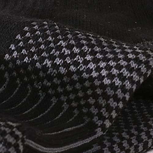 Enerwear 10P Pack Men's Cotton Moisture Wicking Cushion Low Cut Socks (10-13/Shoe: 6-12, Black Mesh Pattern Sole) #TOP2