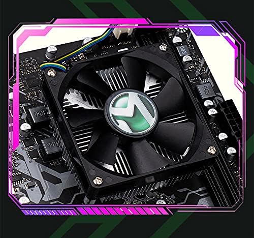 Close-up of CPU heatsink and fan on Maxsun Challenger A10 Motherboard