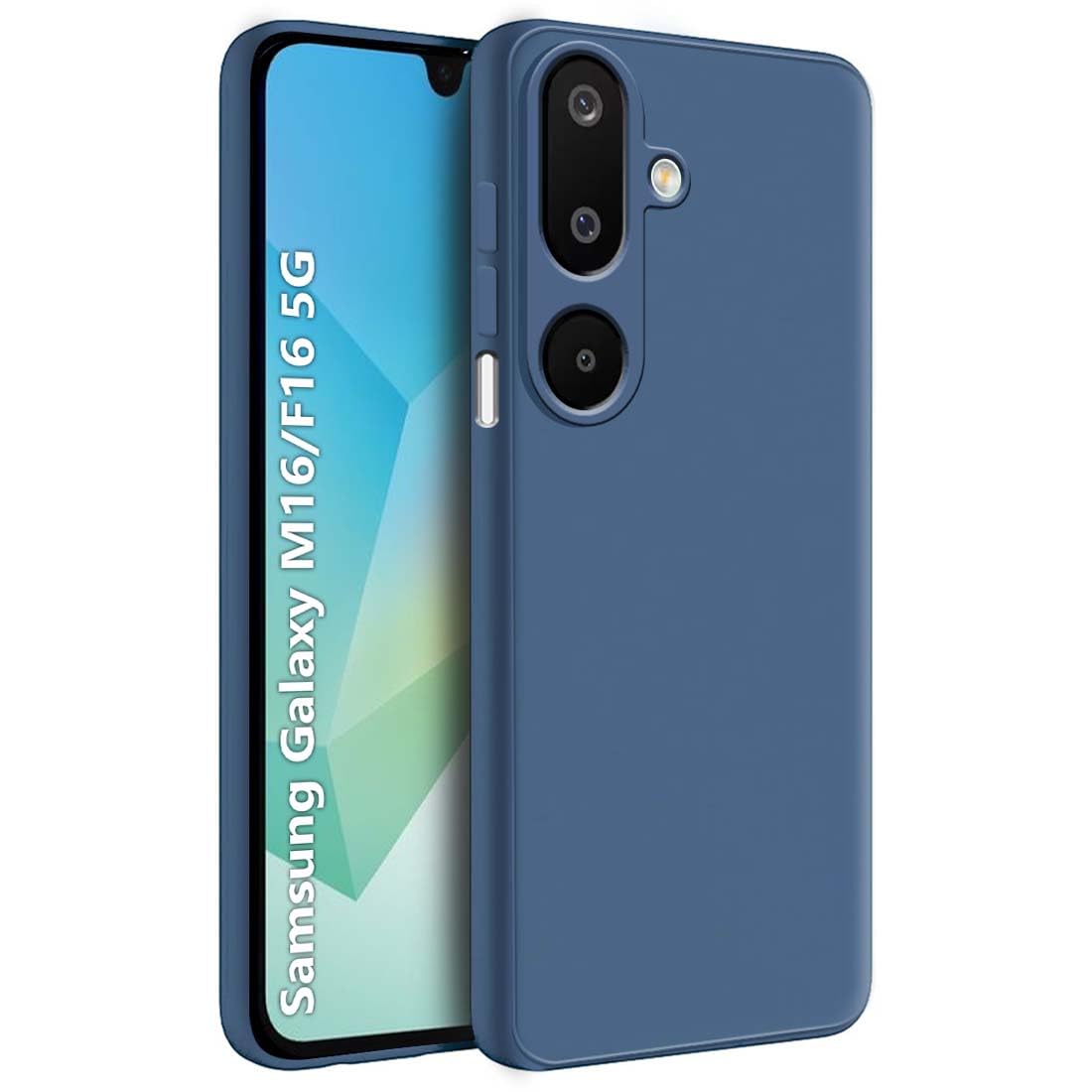 Fashionury Back Cover for Samsung Galaxy F16 5G / M16 5G | Matte Soft Silicon Flexible | Camera Bump Protection | All Side Shock Proof Rubberised Back Cover for Samsung Galaxy F16 5G / M16 5G (Blue) Fashionury Back Cover for Samsung Galaxy F16 5G / M16 5G | Matte Soft Silicon Flexible | Camera Bump Protection | All Side Shock Proof Rubberised Back Cover for Samsung Galaxy F16 5G / M16 5G (Blue)