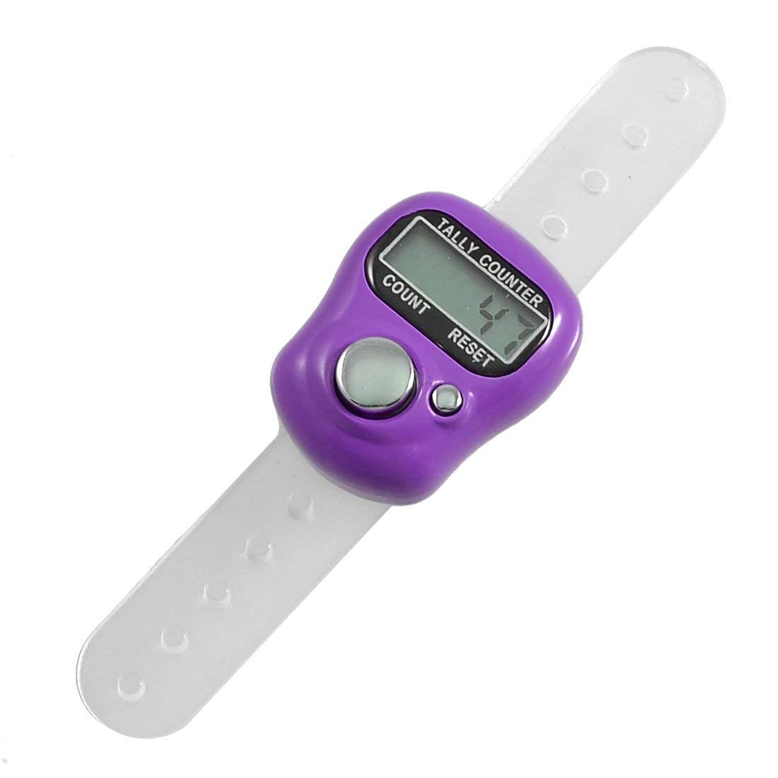 Aarvi Mini Hand Tally Counter Finger Ring Digital Electronic Head Count, Jap Counter Machine for Mantra Jap Cricket Umpire and Various Counting Purpose Small TC-1 (Set of 2)