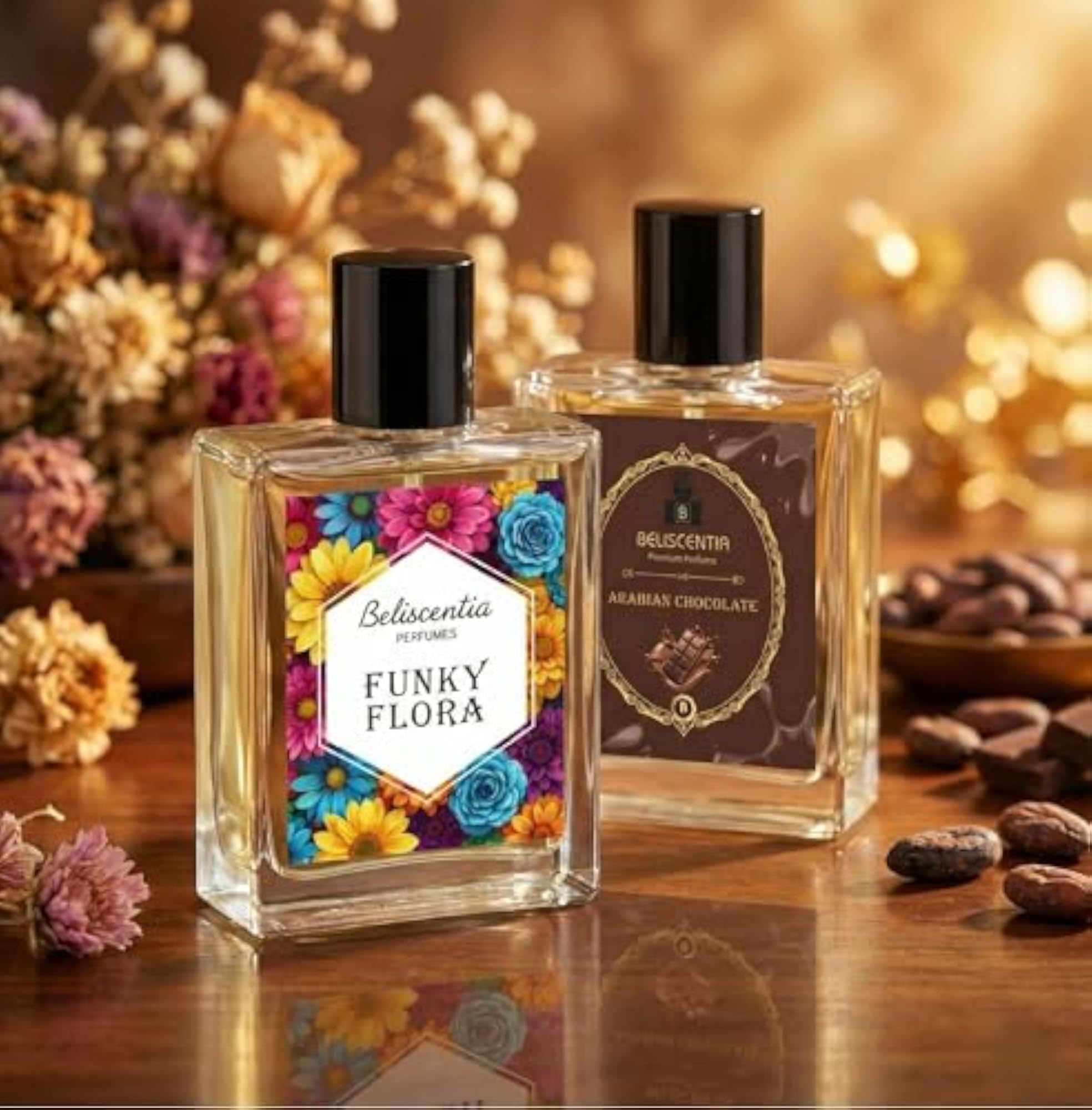 Funky Flora & Arabian Chocolate Perfume Combo, Unisex