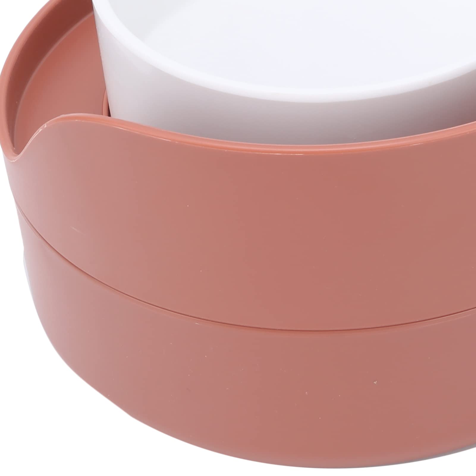 Qcwwy Ciotola per Cibo per Animali Domestici Rimovibile in PP con Base Antiscivolo, Design Rialzato di 7 Cm per la Cura della Colonna Vertebrale, Ciotola per Cibo per Cani e Gatti a (rosso)