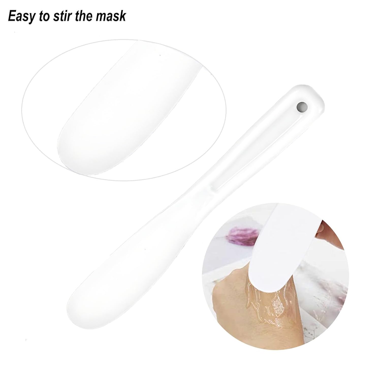 4 Pezzi Spatola per Maschera Facciale, Cosmetica Maschera Spatola, Plastica Spatole per Cosmetico, Applicatore Cucchiaio di Miscelazione, Cura della Pelle Spatole, per La Cura Della Pelle