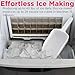 Frigidaire Ice Maker EFIC452, Countertop Stainless Steel Ice Maker with Transparent Window, Clear Ice Cube Maker with 40 lbs. Capacity, Ice Maker Machine – 14.8