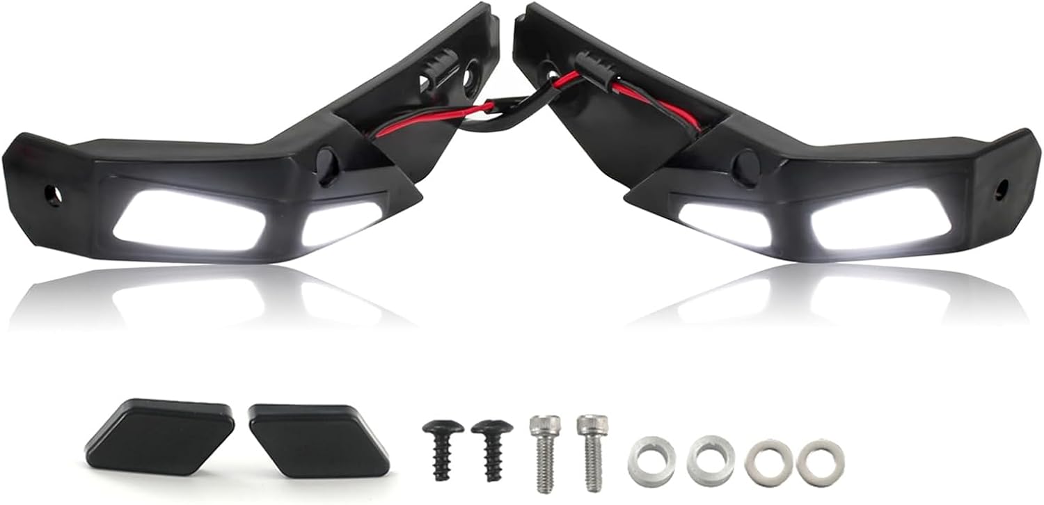 1 Pair Handguards with LED Lights for Ryker 600 900 Sport & Edition Hand Guards Protector Kit & LED Lamp Light