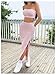 Floerns Women's 2 Piece Outfit Summer Crop Tube Top and Slit Bodycon Long Skirt Set Pink X-Small