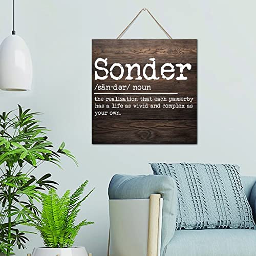 Décoration murale en bois peinte | Plaque vintage cuisine 30 cm