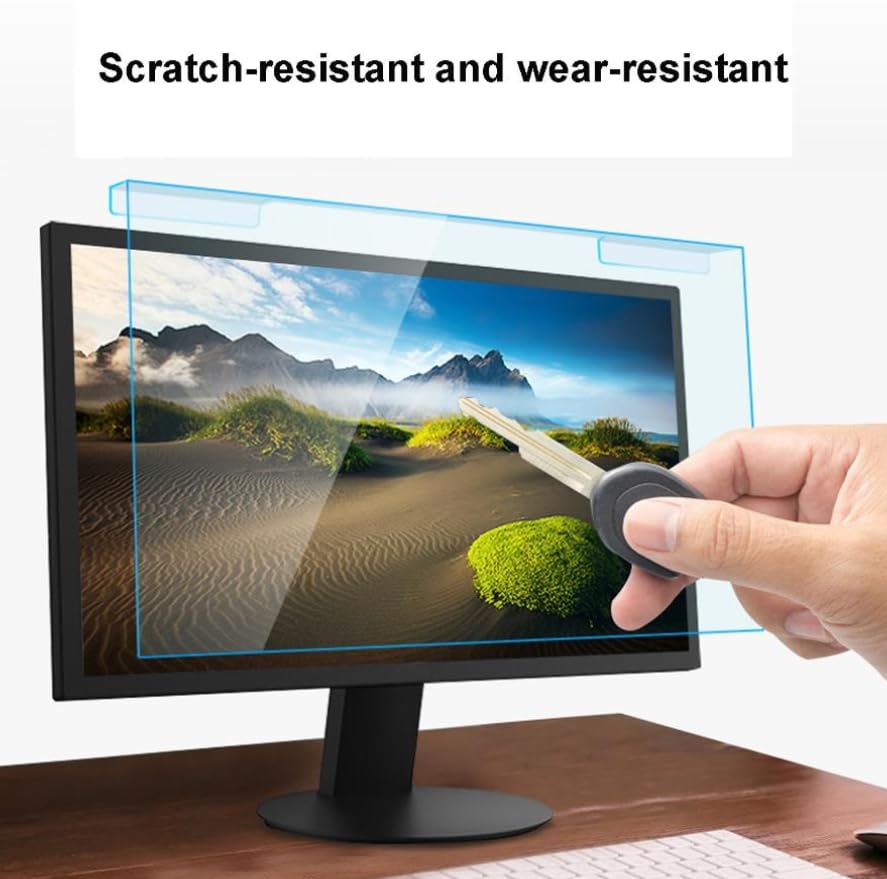 Luminexia 12-27 Pollici Computer Universale Filtro Anti Luce Blu,Pellicola Filtrante Anti-UV per la Protezione degli Occhi per Monitor& Desktop PC,Anti Affaticamento degli Occhi Protector,Rimovibile