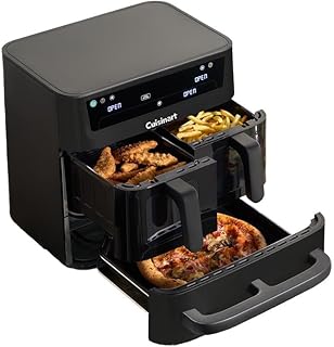 Cuisinart Tri Zone Fryer and Oven 13.6 L | PFAS Free | 3 Zones, 2×4.3 L + 5 L | 9 Functions: Air, Roast, Grill, Bake, Rehe…