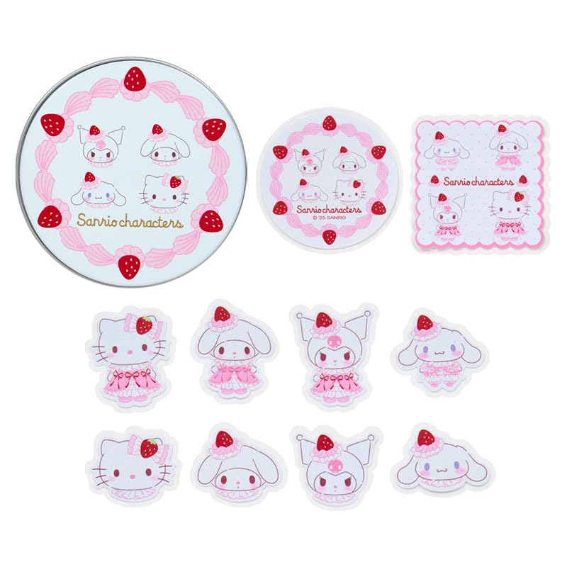 サンリオ　いちごホイップケーキ　ぬいぐるみアクセサリーセット　チャーム　シール缶 Amazon.co.jp: サンリオ(SANRIO) ぬいぐるみ&アクセサリーケースセット