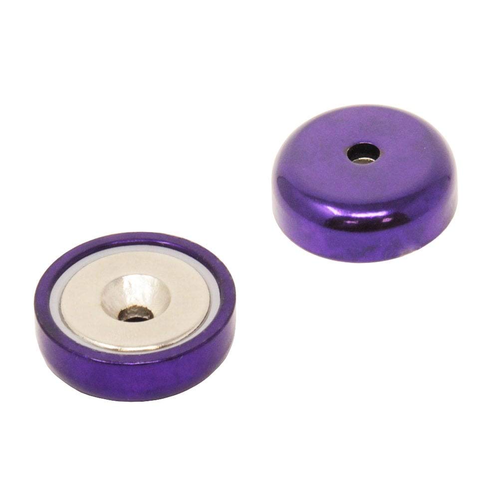 Aimant de Pot de Type Purple A de Type Pour Les Arts, L'Artisanat, la Fabrication de Modèles - 25mm dia - Pack de 40