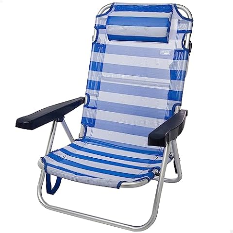 Aktive Aluminium Folding Beach Chair with Cushion Cover