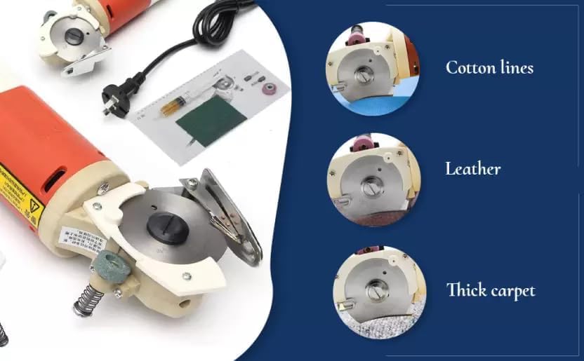 Image of LEJIANG YJ-65 65mm Heavy Duty CLOTH CUTTING MACHINE Rotary Fabric Cutter (PACK OF 1)