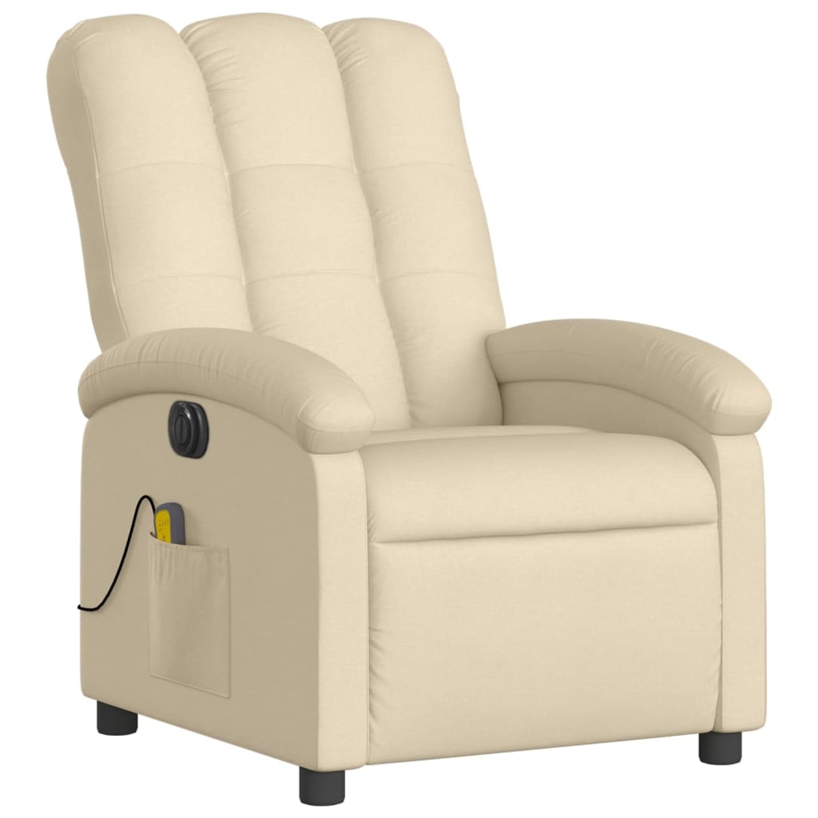 Gecheer Poltrona Reclinabile Massaggiante Elettrica Crema in Tessuto,Poltrona Relax Reclinabile,Poltrona da TV,Poltrona per Anziani,Poltrona Relax Elettrica/Manuale,#2