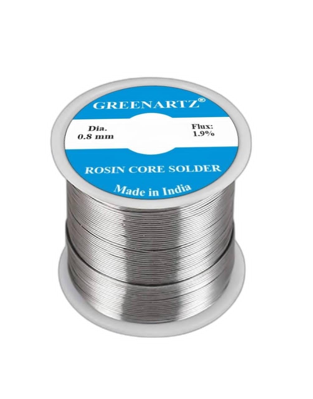 GREENARTZ 25gm Solder Wire with rosin core 0.8mm Soldering for Electronic Electrical Soldering Components Repair and DIY (25gm) (B0DD5PXB9Q) Amazon Price History, Amazon Price Tracker