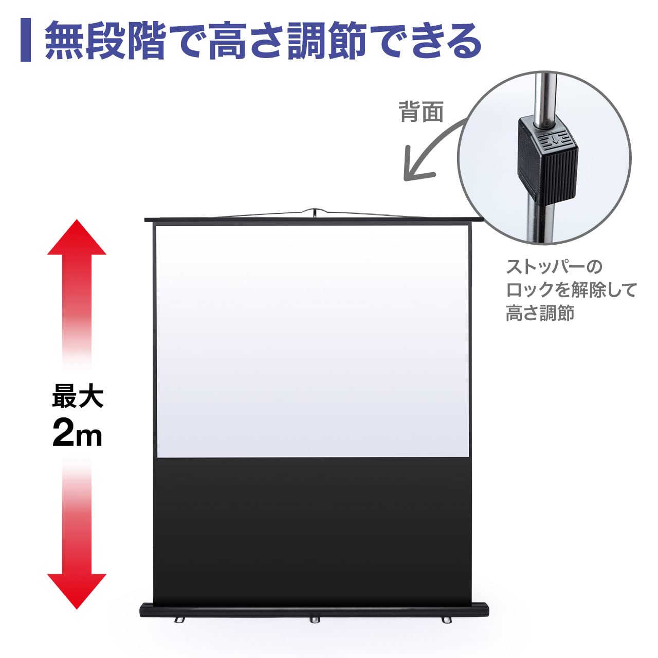 Amazon.co.jp: サンワサプライ アウトレット プロジェクタースクリーン 
