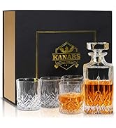 Set 5 Pezzi KANARS - Decanter Whisky 750 Ml E 4 Bicchieri 300 Ml, Cristallo Senza Piombo - Foto 10