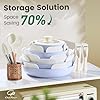Chef Power Ceramic Cookware Sets, 19Pcs Pots and Pans Set Non Stick with Detachable Handle, Induction Dishwasher Oven Safe Cookware Set, RV Kitchen Set Removable Handle, Light Purple #3