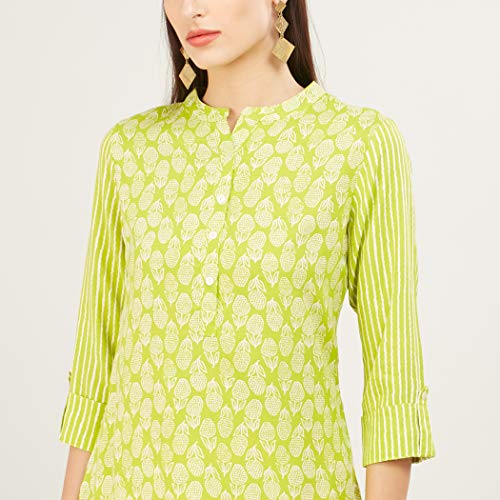 Image of Max Women's Printed High-Low Kurta