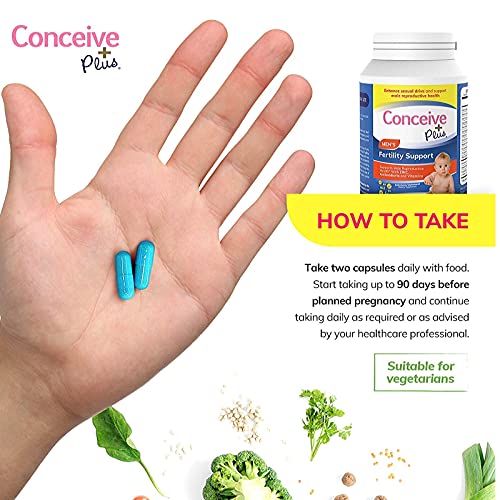 Conceive Plus Mens Fertility Bundle, Fertility Vitamins 60 Count And Fertility Lubricant 2.5 Ounce #TOP4