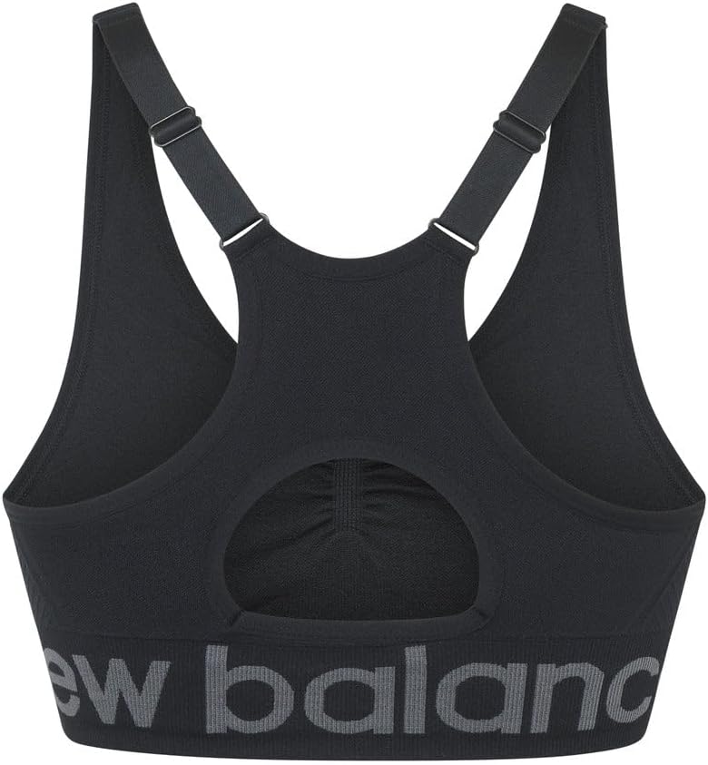New Balance Women's Seamless Cami Sports Bra, Adjustable Straps, Keyhole Breathability, Workout, Running Bras - Image 2