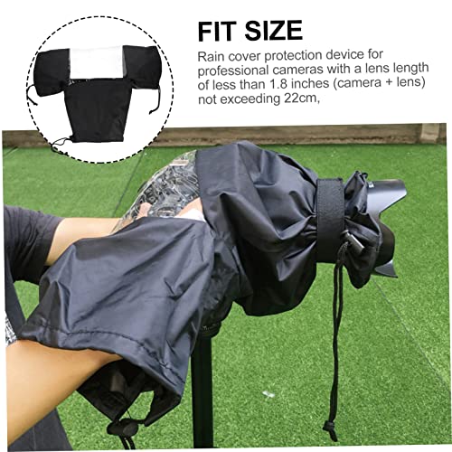 Protector lluvia cámara DSLR impermeable equipo fotográfico digital negro 6