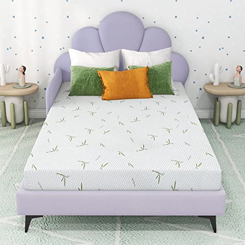 Full-Mattress-6-Inch-Memory-Foam-Mattress-in-a-Box-for-Kids-with-Breathable-Bamboo-Cover-Medium-Firm-Gel-Mattress-for-Bunk-Bed-Trundle-Bed-CertiPUR-US-Certified-Made-in-USA