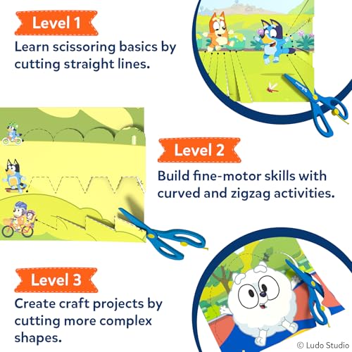 Image of Skillmatics Snip Snip Bluey, Scissor Skills Toy, Felt Craft, Gift for Kids