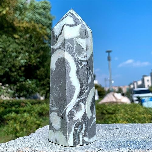 Columna de jaspe concha de 450g para decoracion de hogar y oficina 5