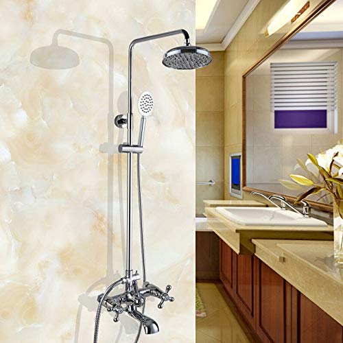 Mélangeur baignoire mural double manette pour douche pluie relaxante à la maison