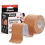 iFwevs 16ft PreCut Kinesiology Tape, Sports Recovery & Support Tape for Joint & Muscle Pain，Cotton
