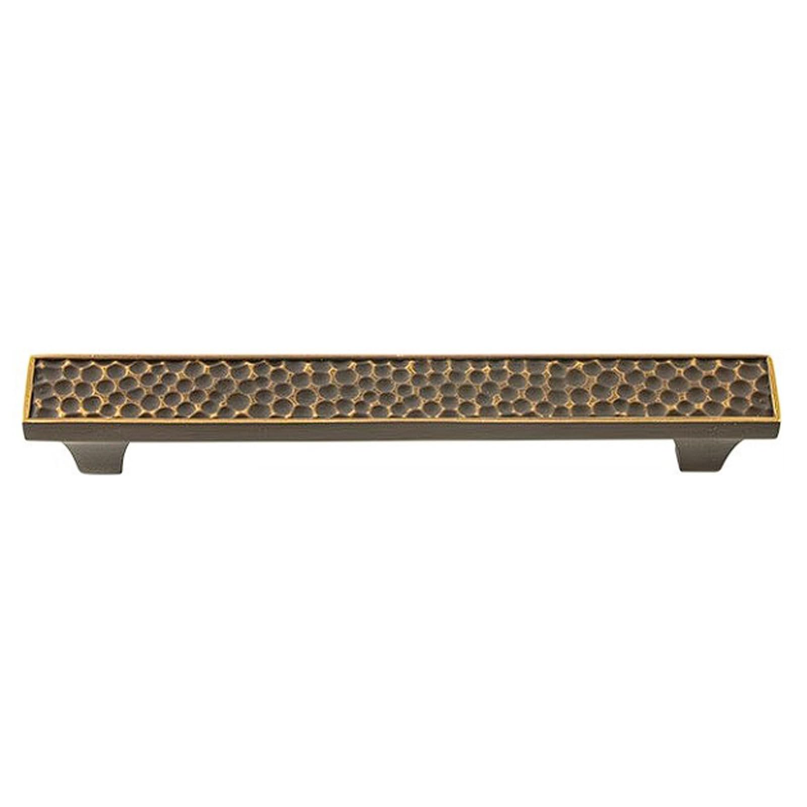 Chenhoju One Color Hammered Antique Bronze Brass Cabinet Pulls Ideal For Dressers, Wardrobes, And Vintage Furniture Cabinet Pulls(157Mm)