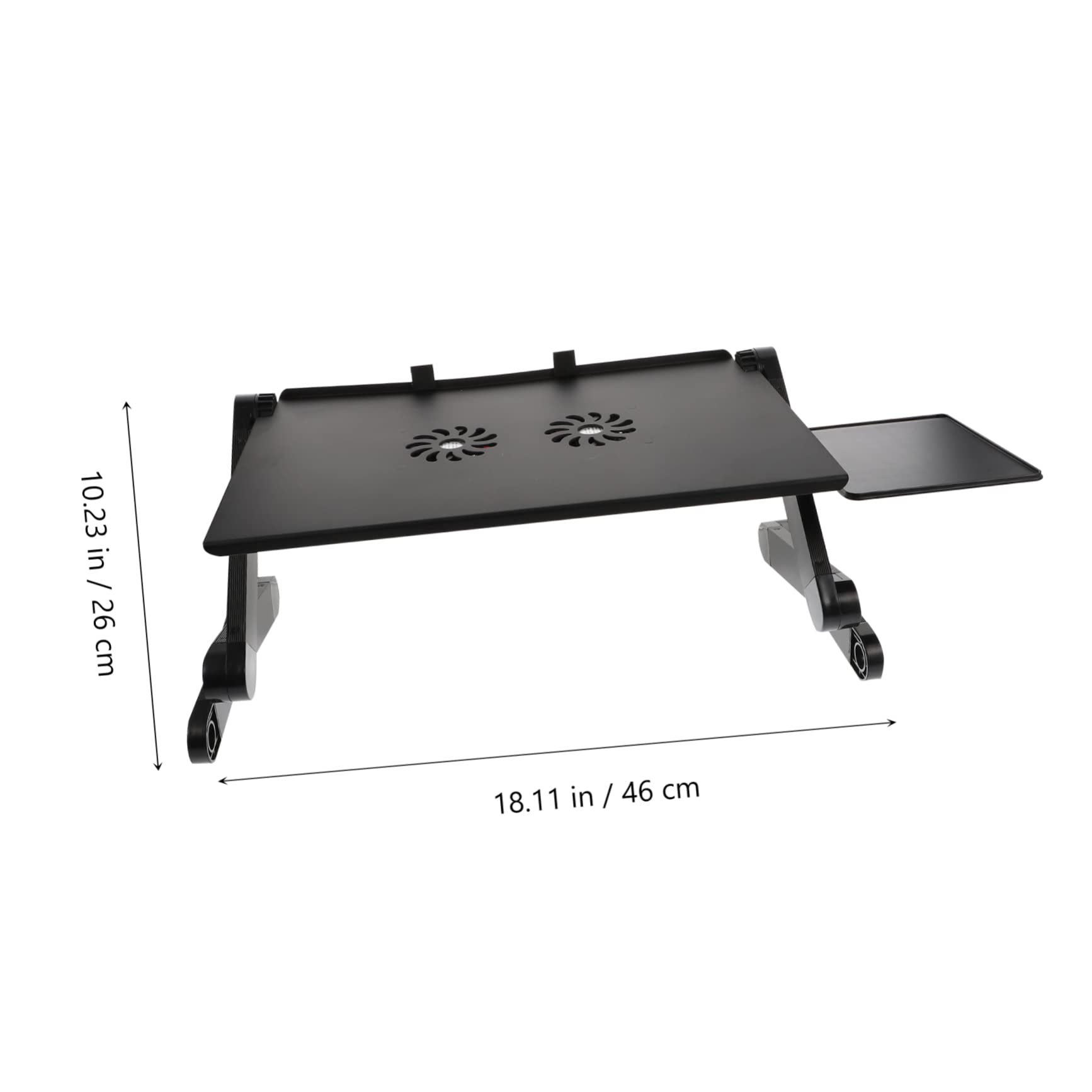 NUOBESTY Soporte para Computadora Portátil con Ventilación Mesa Plegable De Aluminio Compatible con Laptops para Uso Cama o Escritorio