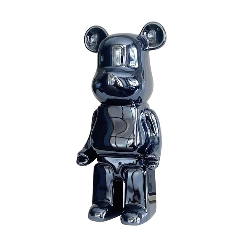 MKOLKGNE 28cm Bearbrick Blocks Bear Display Case Decoration Sculpture Tabletop Decoration