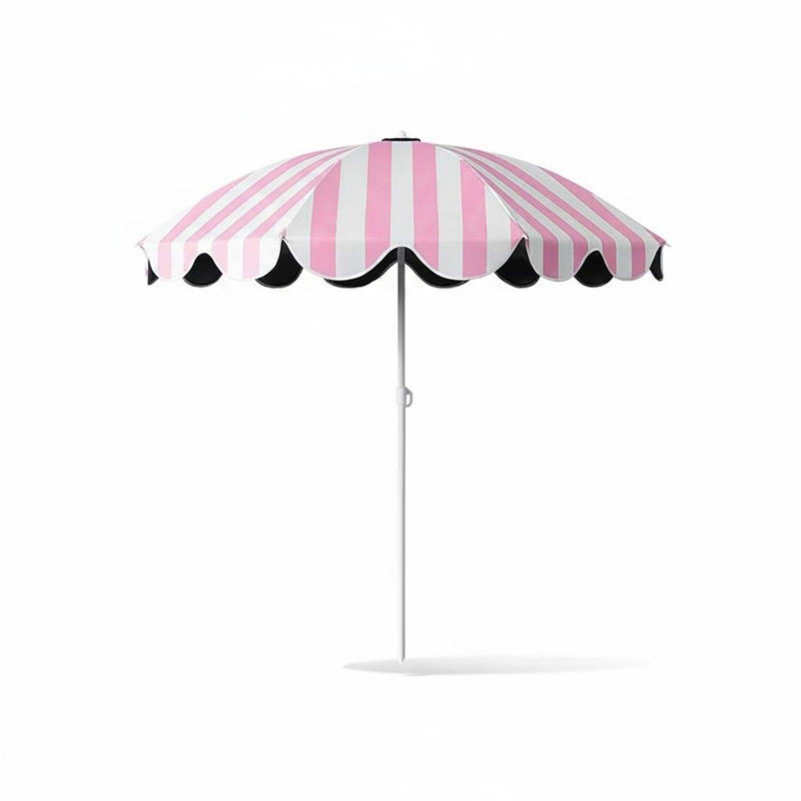 Edge Sun Umbrella Designer Style Striped Beach Umbrella Lightweight Yellow Striped Garden Parasol for Camping, Patio Pink Stripe|Home & Garden| Yard, Garden & Outdoor Living| Garden Struc-picture-11