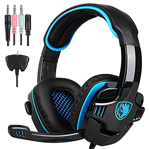 SADES SA-708 GT Gaming Headset with Microphone, Gaming Headphones Computer Headset for PS4 Xbox360 PC Mac iPhone Smartphone Laptop iPad iPod-Retail Packaging SADES SA-708 GT Gaming Headset with Microphone, Gaming Headphones Computer Headset for PS4 Xbox360 PC Mac iPhone Smartphone Laptop iPad iPod-Retail Packaging