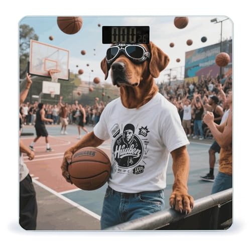 Báscula Digital de Baño con Diseño Cool Dog y Gafas de Sol miniatura 1