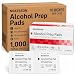 Alcohol Prep Pad, McKesson, Isopropyl Alcohol 70%, Individual Packet, Large, 3.5 X 1.7 Inch, Sterile, 100 Ct. Box, Case of 10 Boxes = 1000 Pads