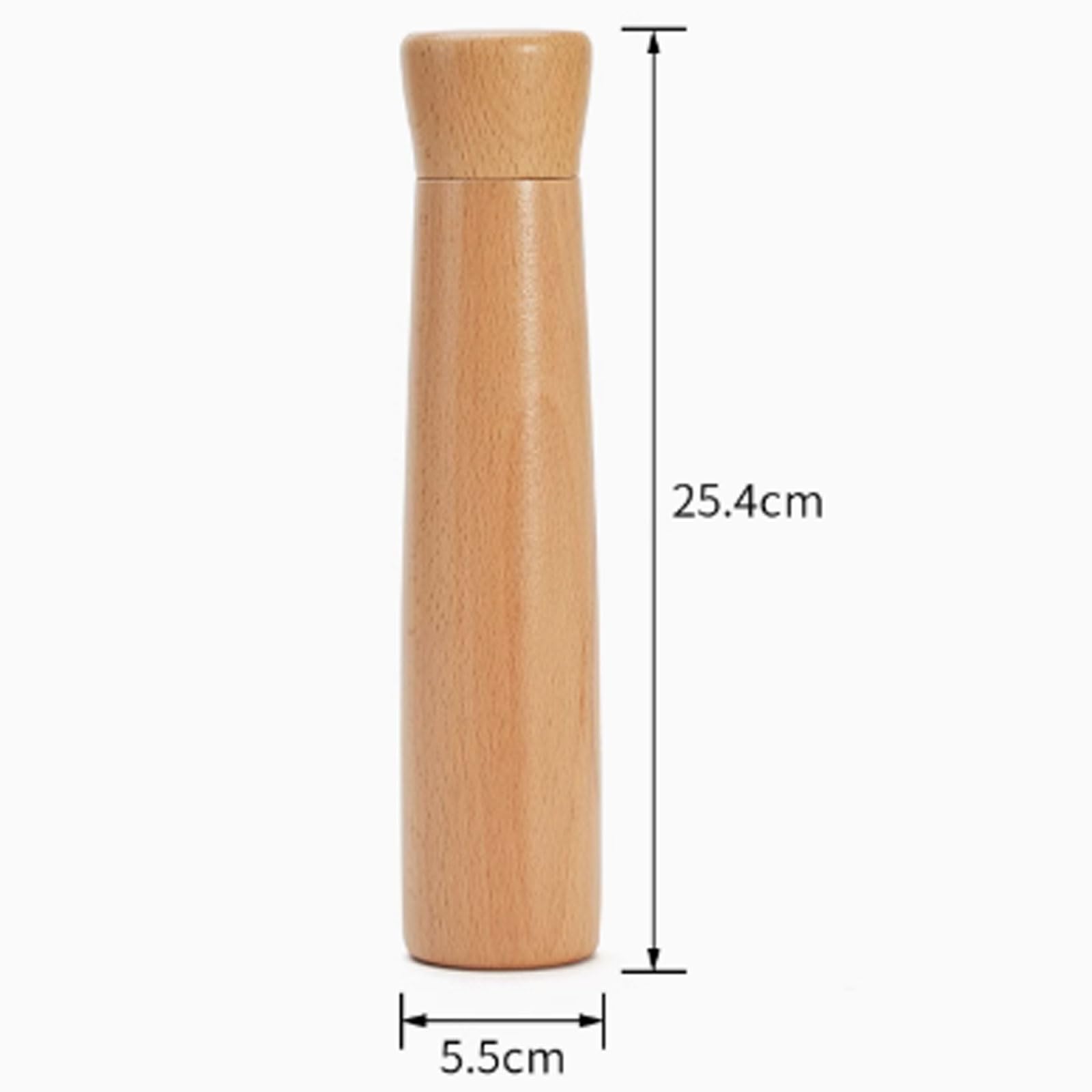 Manuale del macinaino pepe di faggio in legno di pepe appena macinato artefatto sale sale pepe in polvere nera bottiglia di macinatura nera