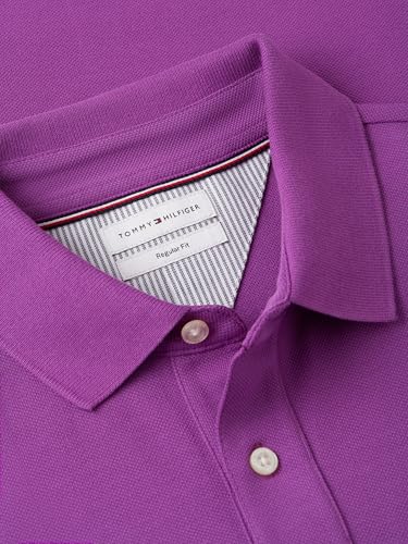 Image of Tommy Hilfiger Men's Short Sleeve Polo Shirts in Regular Fit With Stretch and Organic Pique Cotton
