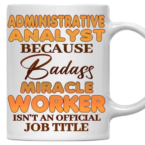 MONIZILUCKY Administrative Analyst Mug, Gift For Administrative Analyst