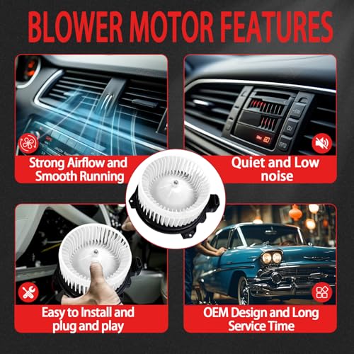 Image of 700215 Front HVAC Heater Blower Motor Fan Compatible with Toyota for Tundra /Camry /Highlander /Avalon /Venza /4Runner, for Lexus GX460 /ES350 /RX350 /RX450h /ES300h