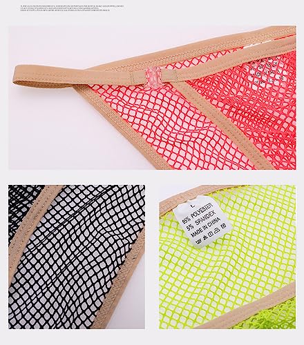 Men's Sexy Low Waist Briefs Transparent Quick Dry Adjustable Snap on Bikini Underwear3